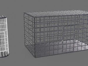 середньовічні залізні клітки 3D Модель