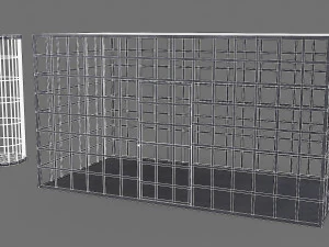 середньовічні залізні клітки 3D Модель