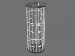 середньовічні залізні клітки 3D Модель