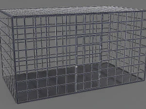 середньовічні залізні клітки 3D Модель