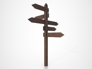 medieval signpost Model 3D