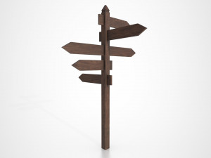 medieval signpost Model 3D