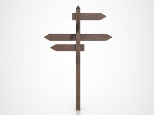 medieval signpost Model 3D