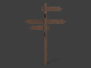 medieval signpost Model 3D