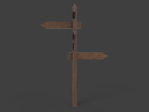 medieval signpost Model 3D