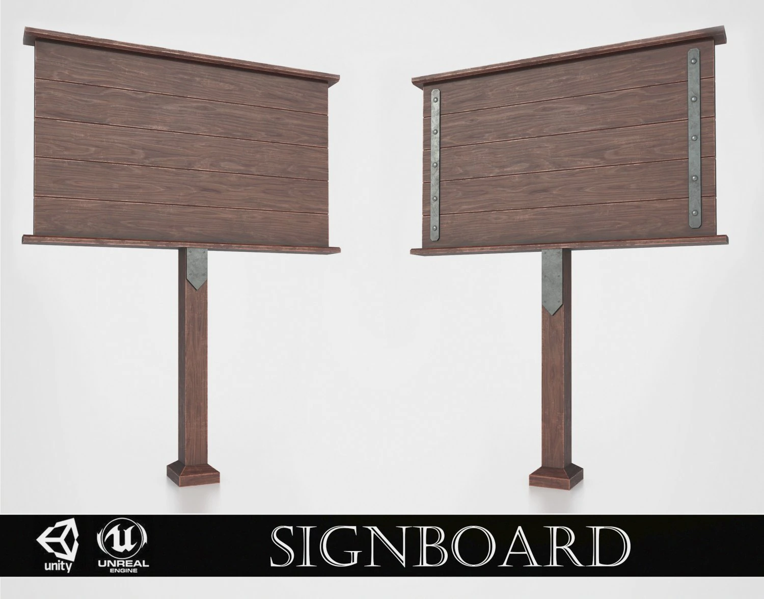 medieval signboard v1 3D Model .c4d .max .obj .3ds .fbx .stl .blend