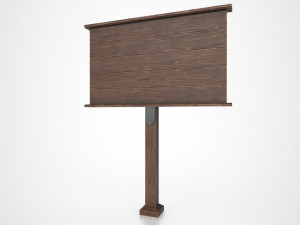 medieval signboard v1 3D 模型