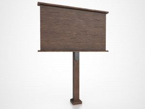 medieval signboard v1 3D 模型