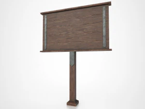 medieval signboard v1 3D Model