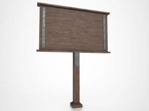 medieval signboard v1 3D Model