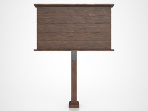medieval signboard v1 3D 模型