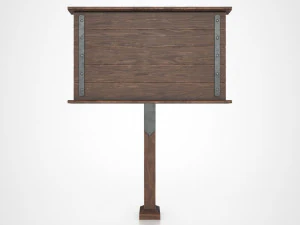 medieval signboard v1 3D Model