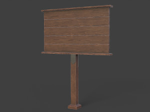 medieval signboard v1 3D 模型