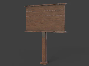 medieval signboard v1 3D Model