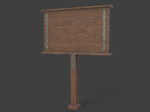medieval signboard v1 3D Model