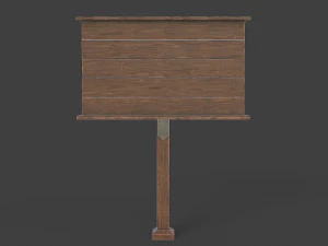 medieval signboard v1 3D Model