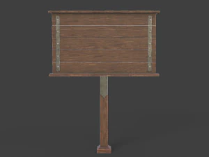 medieval signboard v1 3D Model