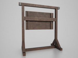 medieval signboard v3 3D Model