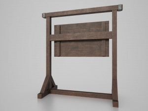 medieval signboard v3 3D Model