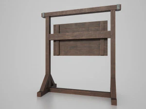 medieval signboard v3 3D Model