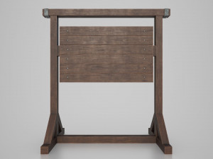 medieval signboard v3 3D Model