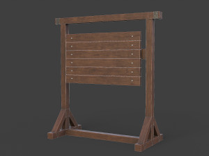 medieval signboard v3 3D Model