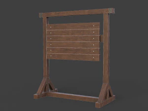 medieval signboard v3 3D Model