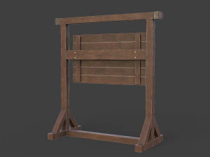 medieval signboard v3 3D Model