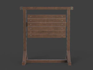 medieval signboard v3 3D Model