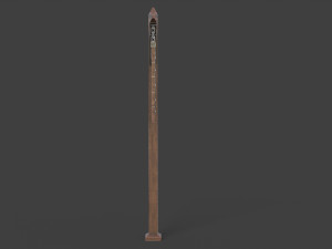 medieval signboard v6 3D Модель