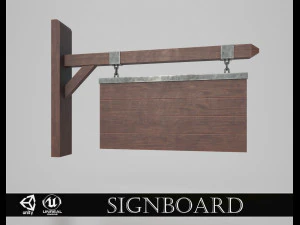 insegna medievale v7 Modello 3D