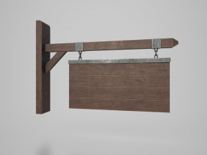 medieval signboard v7 3D Model