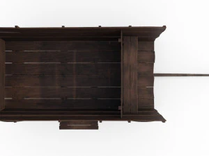 western - wooden wagon 3D Model