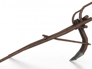 western - wooden plow 3D Model