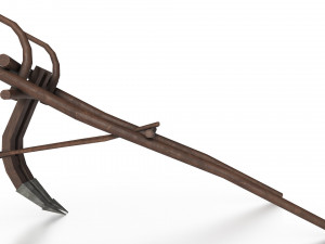 western - wooden plow 3D Model