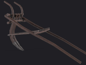 western - wooden plow 3D Model
