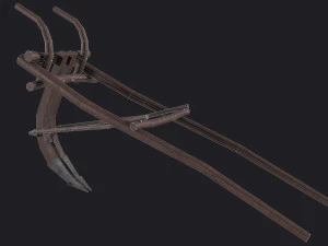 western - wooden plow 3D Model