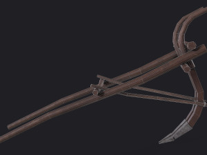western - wooden plow 3D Model