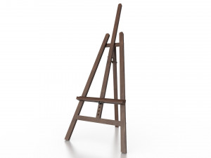 wooden artist easel Modèle 3D