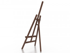 wooden artist easel Modèle 3D