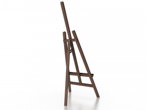 wooden artist easel Modèle 3D