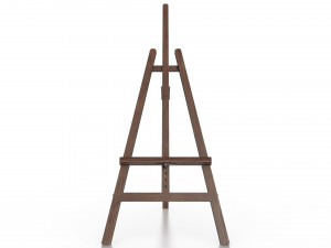 wooden artist easel Modèle 3D