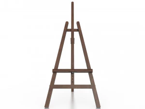 wooden artist easel 3D Model