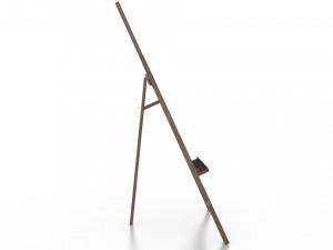 wooden artist easel Modèle 3D