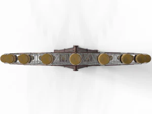 오래 된 페인트 관람차 3D 모델