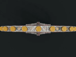 오래 된 페인트 관람차 3D 모델