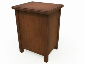 set of 6 antique medieval wooden cabinets 3D Model