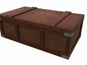Set of 6 medieval wooden chests and crates Model 3D