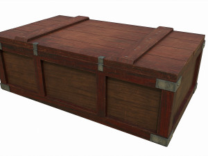 Set of 6 medieval wooden chests and crates Model 3D