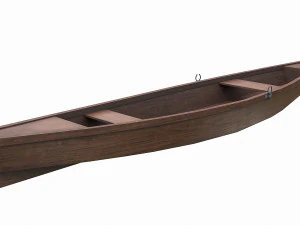 painted wooden boat v6 3D Model